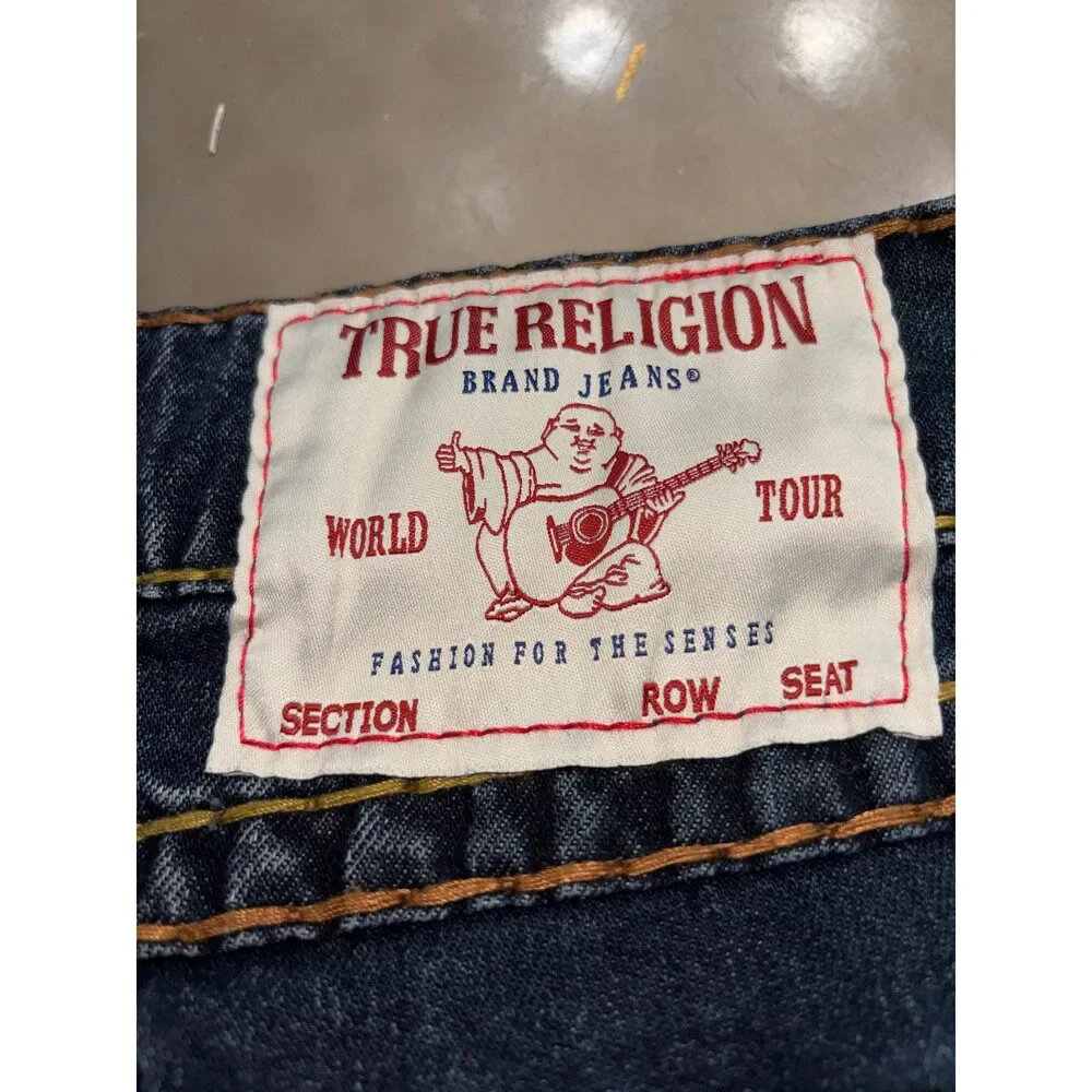 True Religion “Ricky” Relaxed Straight Leg Jeans Size 38